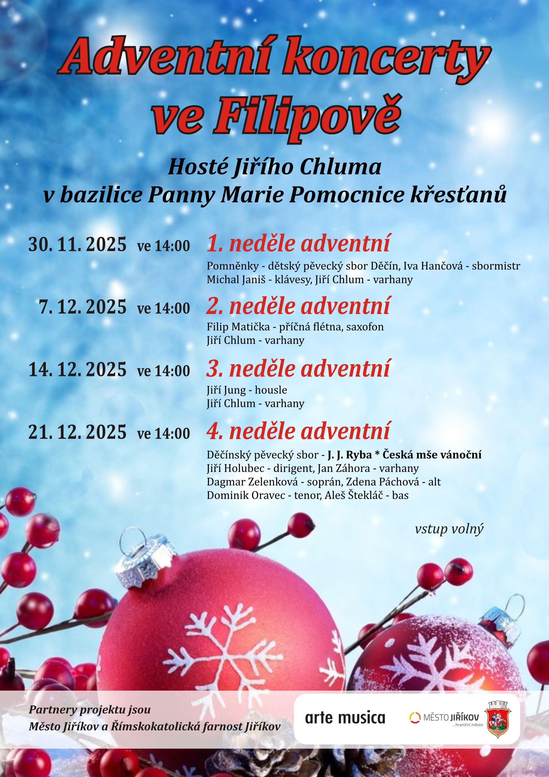 Adventní koncerty ve Filipově