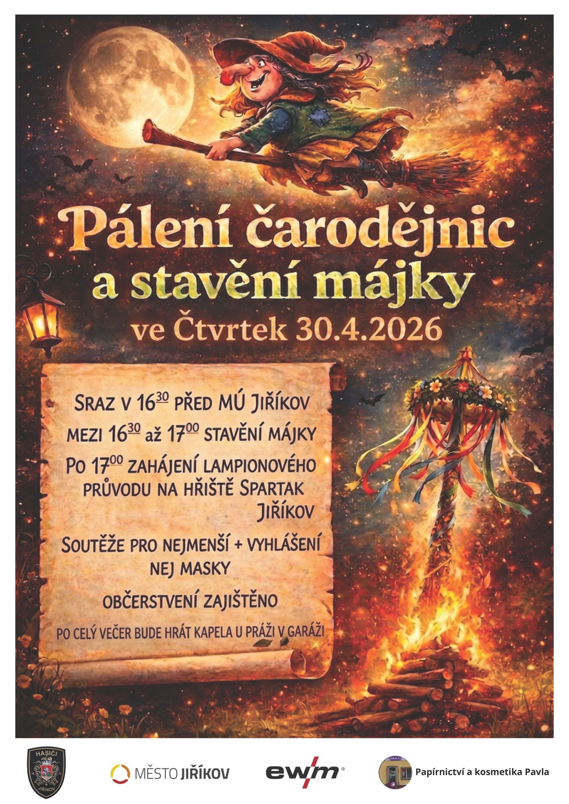 P&aacute;len&iacute; čarodějnic a stavěn&iacute; m&aacute;jky