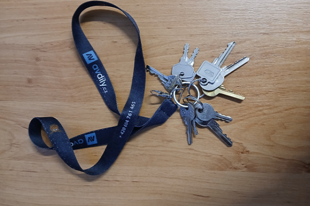 Nález svazku klíčů